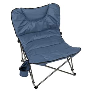 Blue Polyester XXL Ultra Padded Camp Seat