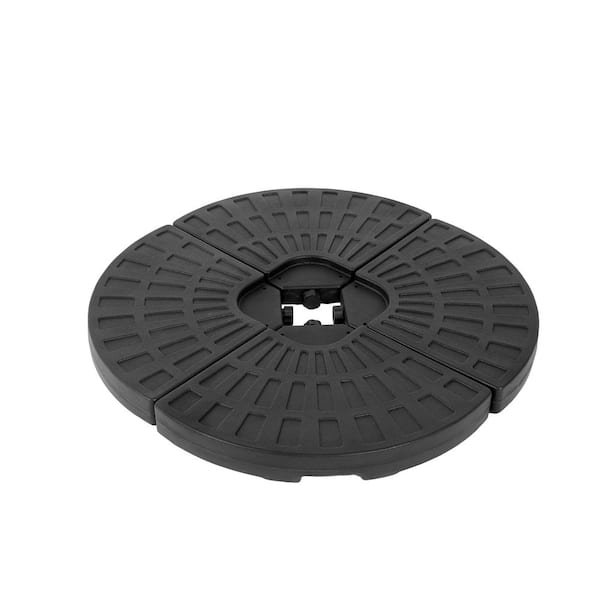 maocao hoom Round Patio Umbrella Base in Black