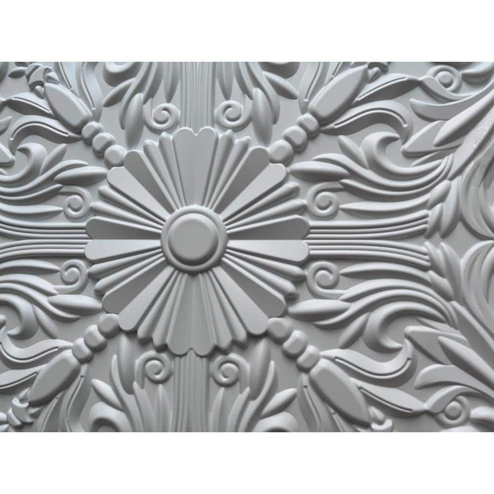 24'' x 24'' White PVC Decorative Ceiling Tile