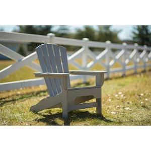 Boca Raton Light Gray Recycled Plastic Adirondack Chair
