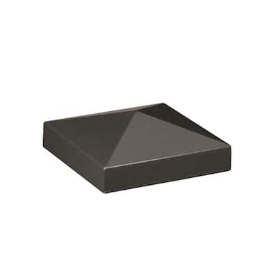 2 in. x 2 in. Pewter Aluminum Pyramid Post Top