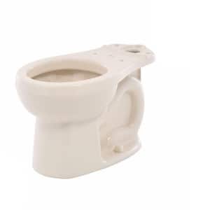 12 inch Round Front Toilet Bowl Only in Bone H2Option Siphonic Dual Flush