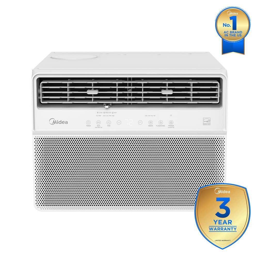 12,000 BTU Smart Inverter Plus Window AC Cools up to 550 sq. ft. w/ Remote, Timer, Wi-Fi, Energy Star in White price history on PriceWatchPro