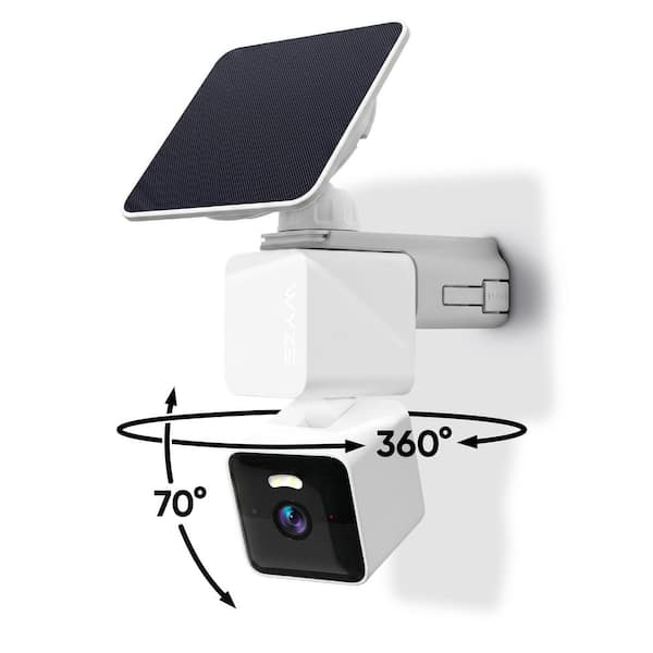 Solar Cam Pan 2K HD, Smart Security Camera with Solar Charging, Pan/Tilt, Color Night Vision, Spotlight and Siren (2026)