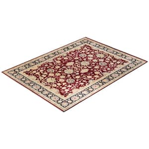 Mogul One-of-a Kind Traditional Red 9 ft. 2 in. x 12 ft. 3 in. Oriental Area Rug
