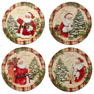 Holiday Wishes by Susan Winget 6 in. Canape Plate (Set of 4)