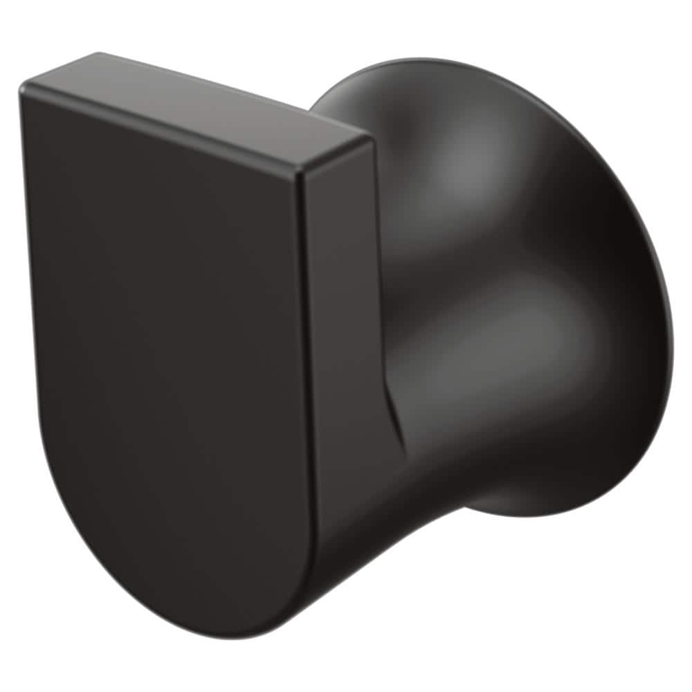Moen Genta Single Hook Matte Black Towel Hook Moen Genta Single Hook Matte Black Towel Hook