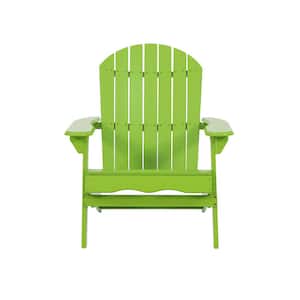 Lime Green Wood Outdoor or Indoor Adirondack Chair