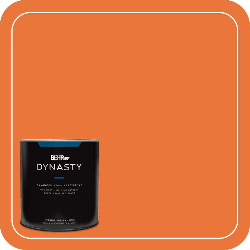 1 qt. Home Decorators #HDC-MD-27 Tart Orange Satin Enamel Interior Stain-Blocking Paint and Primer price history on PriceWatchPro