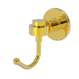 Continental Collection Wall-Mount Robe Hook in Polished Brass