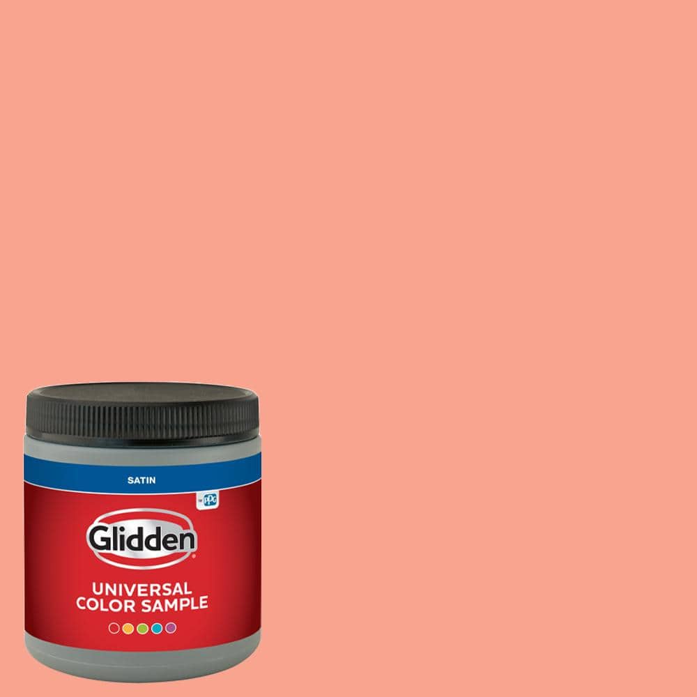 Glidden 8 oz. PPG1193-5 Coral Serenade Satin Interior Paint Sample