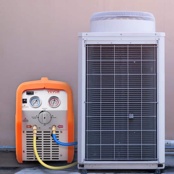 Portable Refrigerant Recovery Machine 3/4 HP AC Recovery Machine HVAC 120-Volt 60Hz for Car Vapor Liquid Refrigerant AC