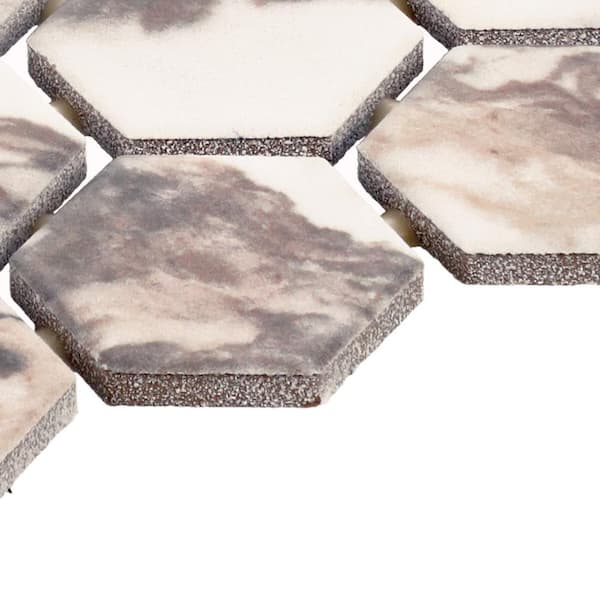 モラモラi Daltile Lamora Rosewood 12 in. x 10 in. Glazed Ceramic