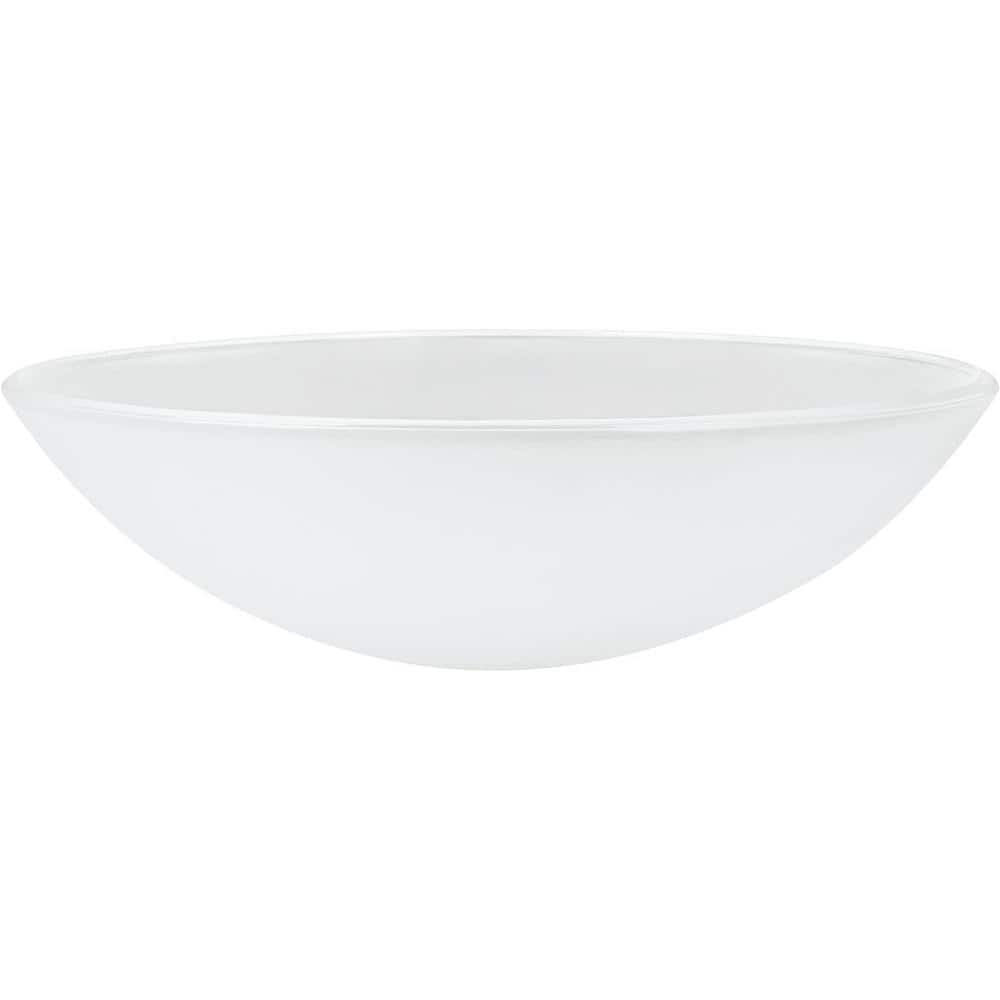 Glass Bowl 4-3/4 H x 15 D, Frosted Glass Bowl Flush/Semi-Flush Mount Shade 