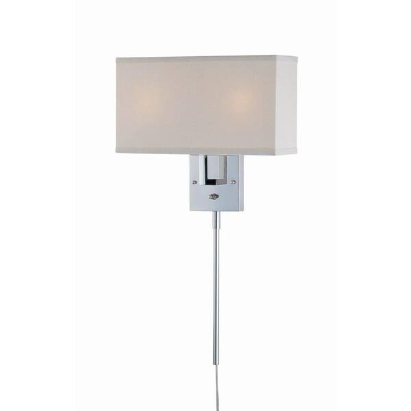 Illumine 2-Light Chrome Wall Lamp