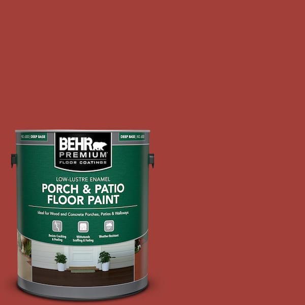 BEHR PREMIUM 1 gal. #PPU2-16 Fire Cracker Low-Lustre Enamel Interior/Exterior Porch and Patio Floor Paint