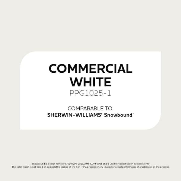 Commercial White PPG1025-1 Paint - Comparable to SHERWIN WILLIAMS' Snowbound