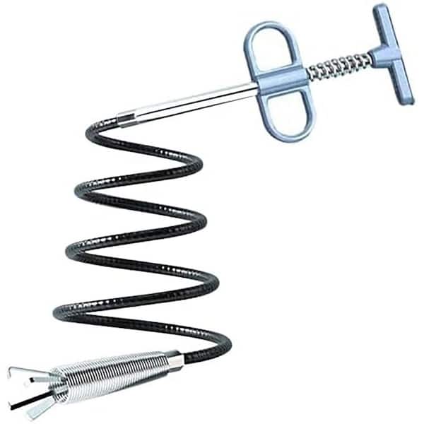 120 in. Flexible Drain Clog Remover Hair Snake with 4-Claws Extra Long Bendable Grabber Claw Pick Up Tool