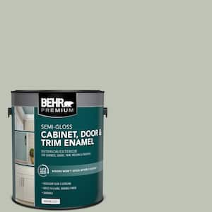 1 gal. #PPU11-11 Summer Green Semi-Gloss Enamel Interior Cabinet & Trim Paint