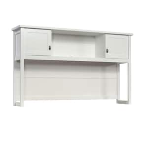 Cottage Road 65.118 in. White Office Desk Hutch with Doors