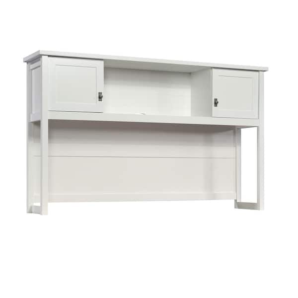 SAUDER Cottage Road 65.118 in. White Office Desk Hutch with Doors
