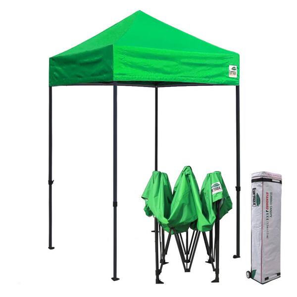 Terracemaster Commercial 5 ft. x 5 ft. Kelly Green Pop Up Canopy Tent with Roller Bag