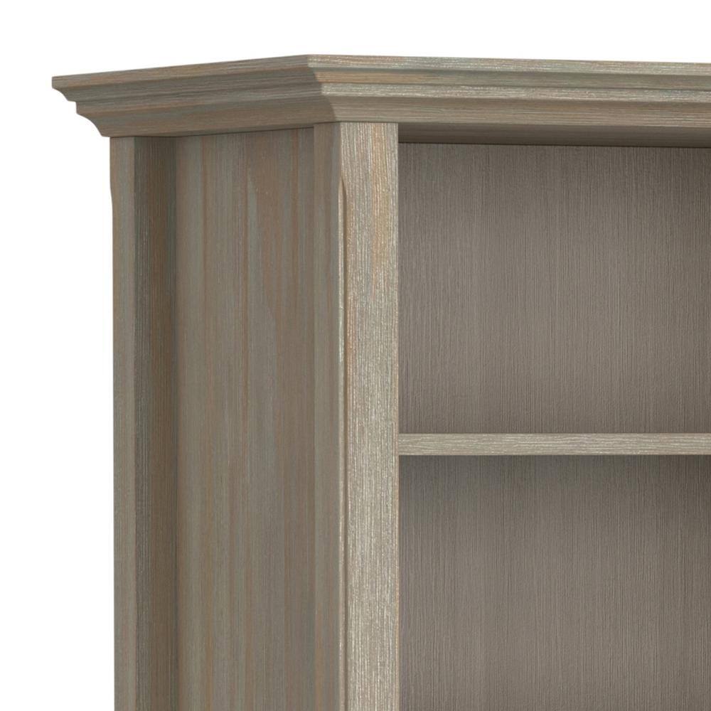 Amherst Distressed Grey Solid Wood Multi-Cube Bookcase