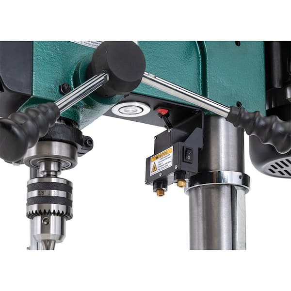 Grizzly Industrial - 17 in. Variable-Speed Floor Drill Press with 5/8 in. Chuck Capacity