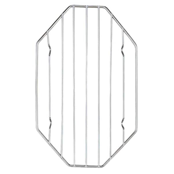 10 in. x 6 in. Chrome-Plated Steel Wire Baking Rack with Octagonal, Fits Oval and Smaller Roasting Pans for Roasting