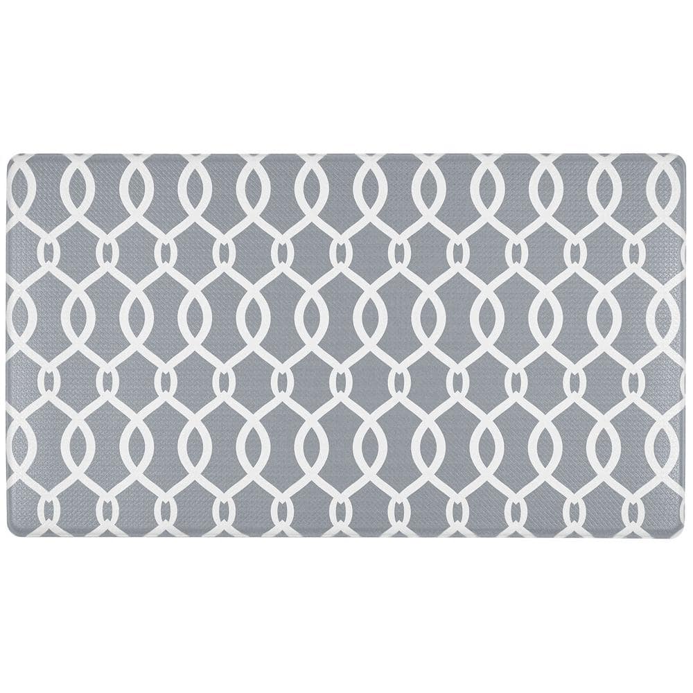 nuLOOM Casual Herringbone Anti Fatigue Kitchen or Laundry Room Comfort Mat - Beige - 18x30 Inches