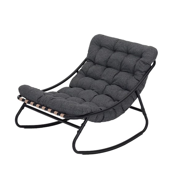 Amazon.com: ZJMTOCYU Rocking Chair with Black Finish and