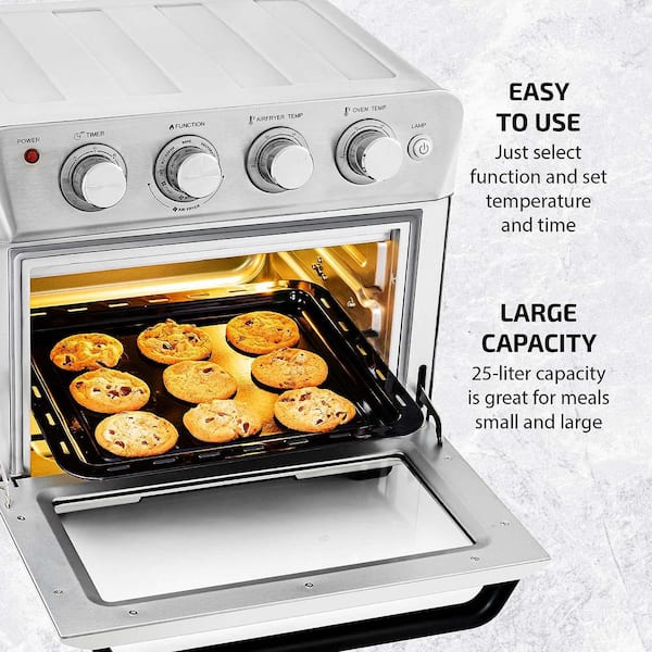 5.8 Quart Digital Air Fryer, Toaster Oven & Cooker, 1700W – Modern