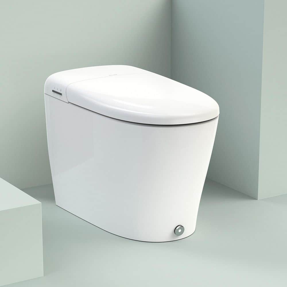 Coit Elongated Smart Bidet Toilet 1.28 GPF in White with Foot-Activated Button, Auto Open Lid, UV, Auto-Rinsing Bowl price history on PriceWatchPro