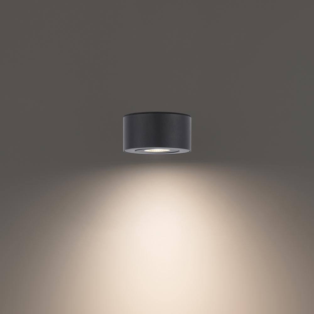 Peek 5" Adjustable LED Flush Mount in Matte Black