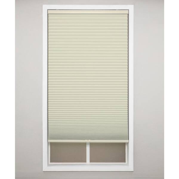 Eclipse Alabaster Cordless Blackout Polyester Cellular Shades - 25 in. W x 72 in. L