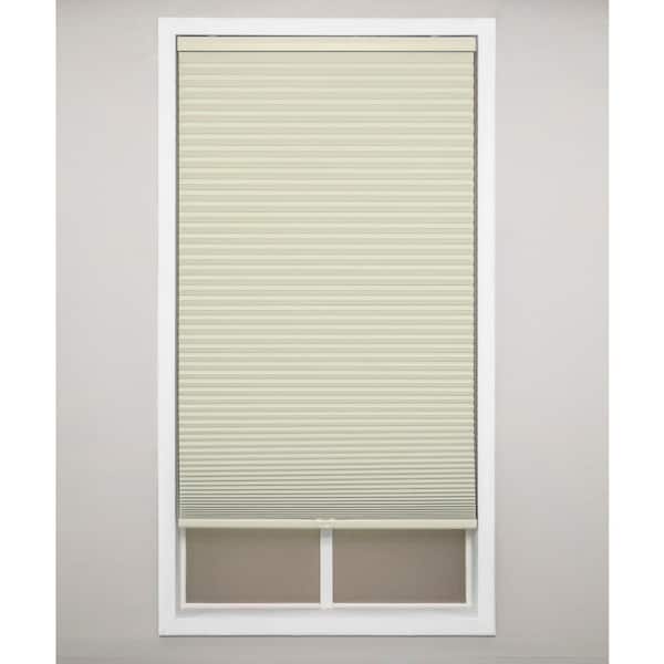 Alabaster Cordless Blackout Polyester Cellular Shades - 46 in. W x 84 in. L
