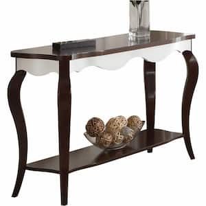 Mariana 17 in. Rectangle Solid Wood Brown Coffee Table