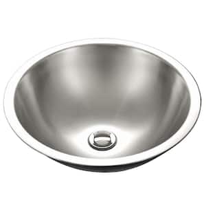 Club Series Drop-In Stainless Steel 16 in. Single Bowl Lavatory Sink in Mirror