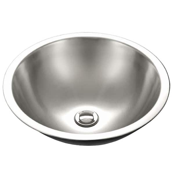 HOUZER Club Series Drop-In Stainless Steel 16 in. Single Bowl Lavatory Sink in Mirror