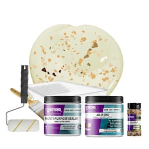 1 pt. Off White Multi-Surface All-In-One Countertop Makeover Refinishing Kit
