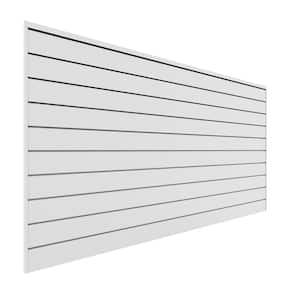 PVC Slatwall 8 ft. x 4 ft. White