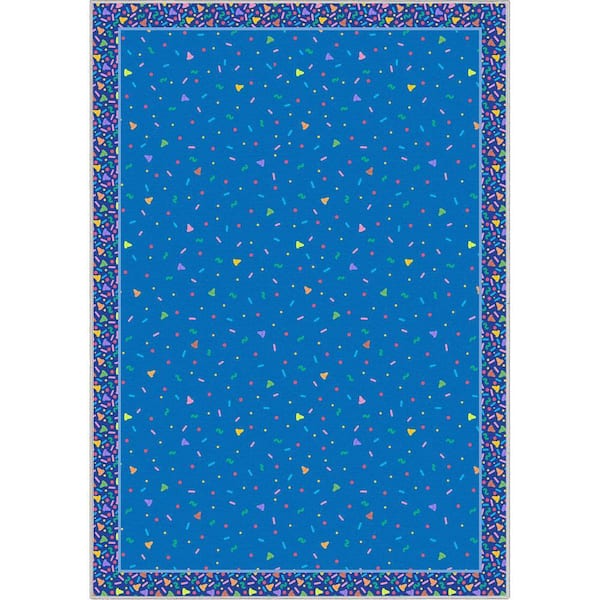 Confetti Kids Rug Well Woven Crayola Confetti Blue 5 ft. x 7 ft. Area Rug CRA-06A-5 - The ...