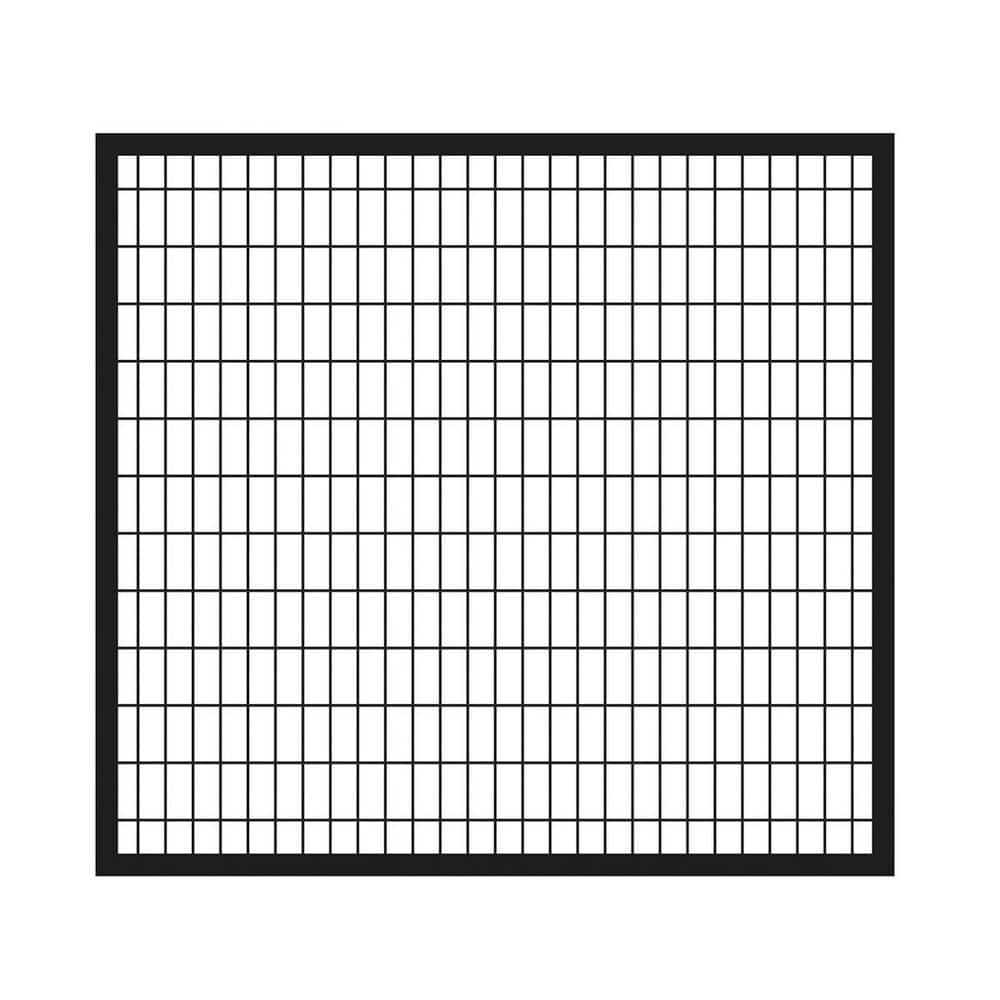 Deco Grid 4 ft. H x 5 ft. W Black Steel Fence Gate price history on PriceWatchPro