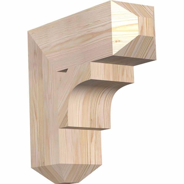 Ekena Millwork 5.5 in. x 18 in. x 18 in. Douglas Fir Westlake Craftsman Smooth Bracket