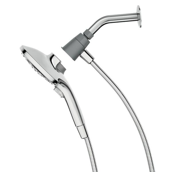 MOEN Attract Handbrause – 14 Cm, Chrom, Mit Magnetix-Docksystem – 6 Sprayarten, Wassersparend