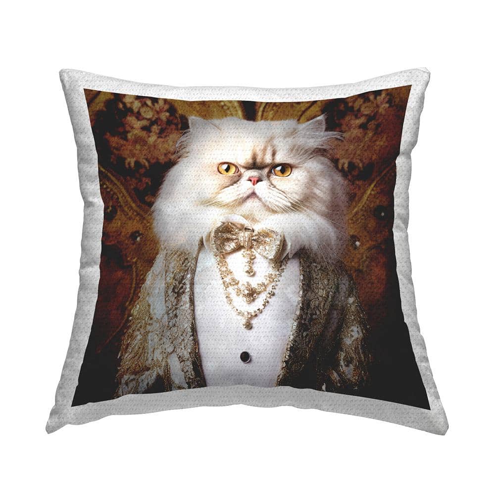 Vintage Fashion Cat Brown Square Outdoor Throw Pillow price history on PriceWatchPro