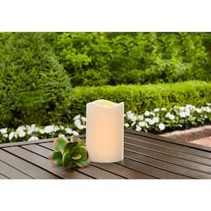 3 in. x 4.5 in. Remote Ready Battery Operated Outdoor Patio Resin LED Candle
