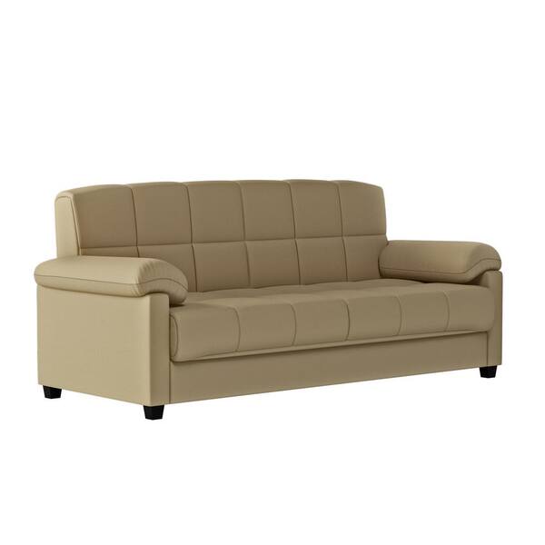 Handy Living Mcconaughey 87 In W Mocha, What Is The Size Of A Full Sofa Bed