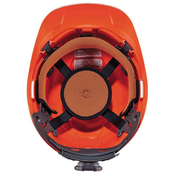 Class C Hard Hat with Cap Style Vented Ratchet Suspension LED