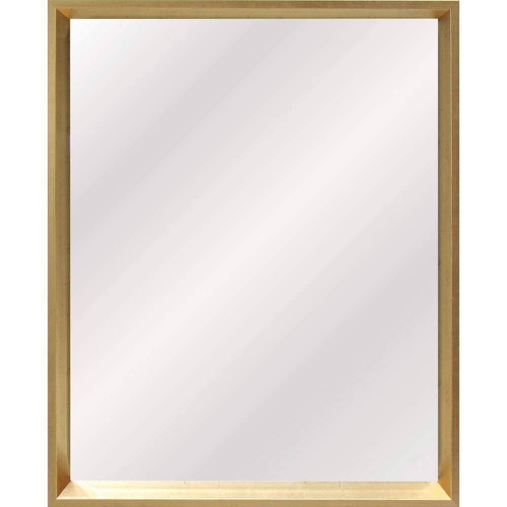 19.4 in. W x 25.4 in. H Gold Vanity Mirror